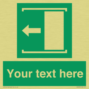 Custom Slide to Open Sign